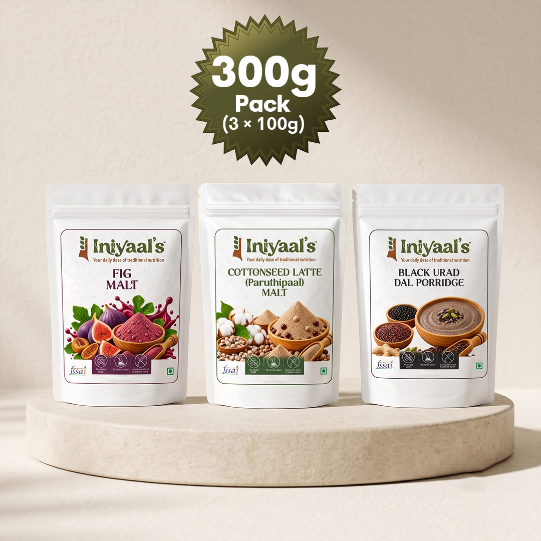 Heritage Vitality Trio (100g x 3) (Fig Malt + Paruthi Paal + Black Urad Dal Kanji)