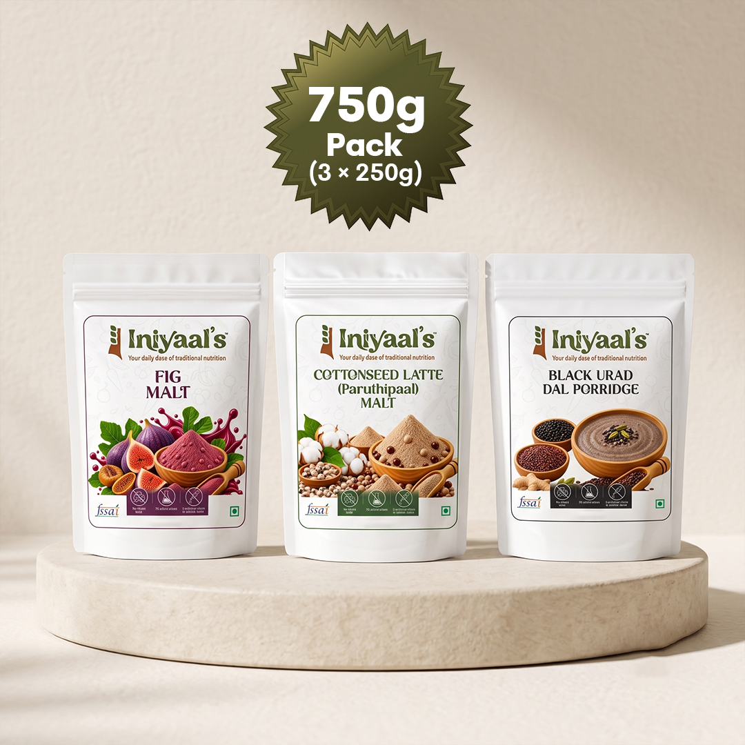 Heritage Strength Pack (250g x 3) (Fig Malt + Paruthi Paal + Black Urad Dal Kanji)