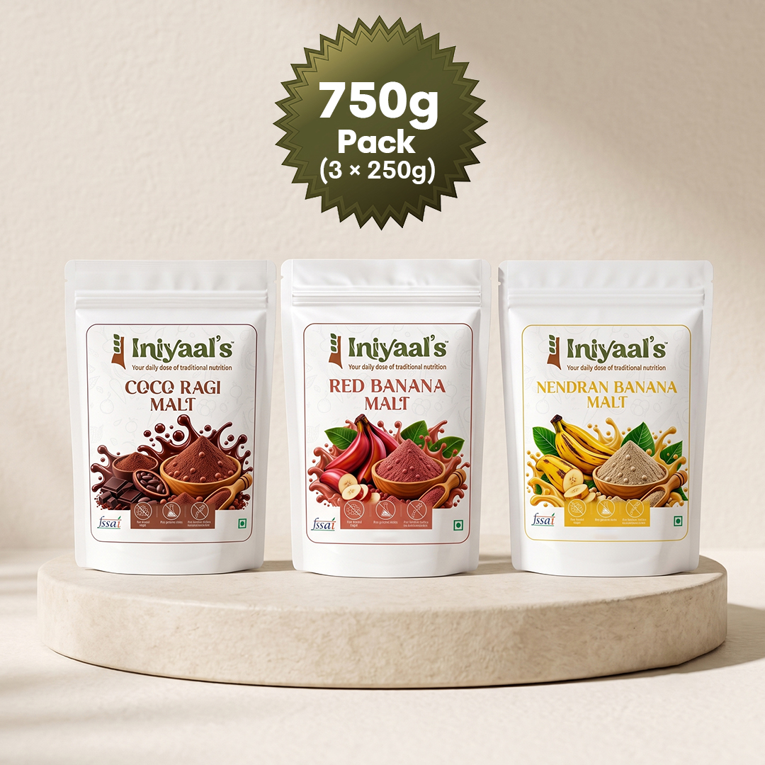Kids Growth Super Pack (250g x 3) (Sprouted Ragi Choco + Red Banana + Nendran Banana)